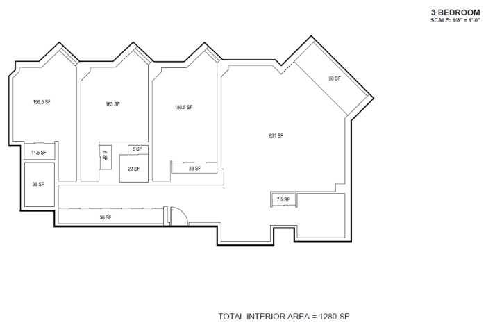 floor plan at cadman towers